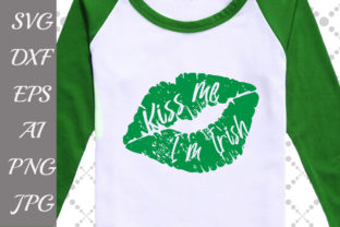 Kiss Me I Am Irish Grunge Lips Design Review