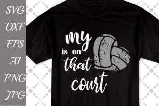 My Heart is on That Court Volleyball Svg Review