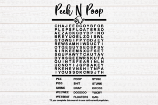 Peek and Poop Word Search Svg: A Playful Embroidery Design Review